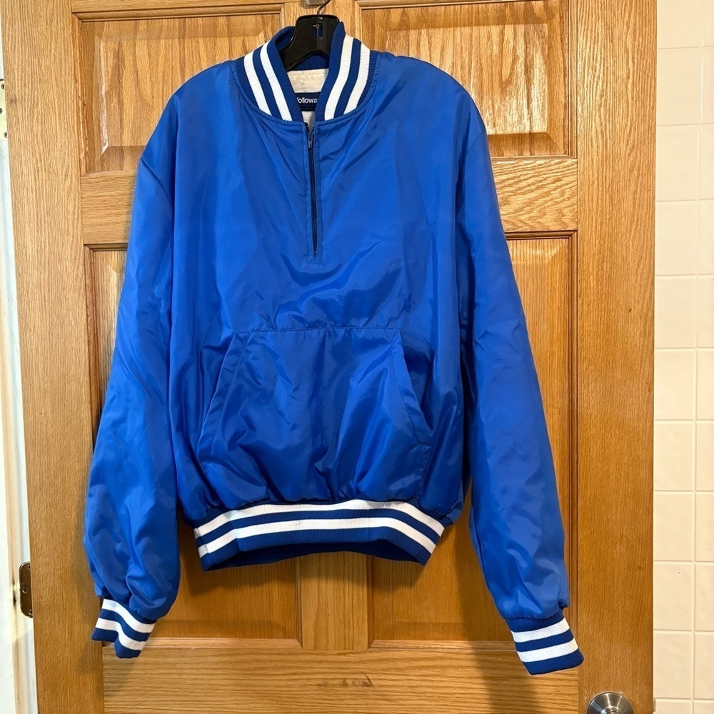 Holloway Quarter-Zip Pullover Jacket Royal Speed Blue Men’s L Lined Windbreaker